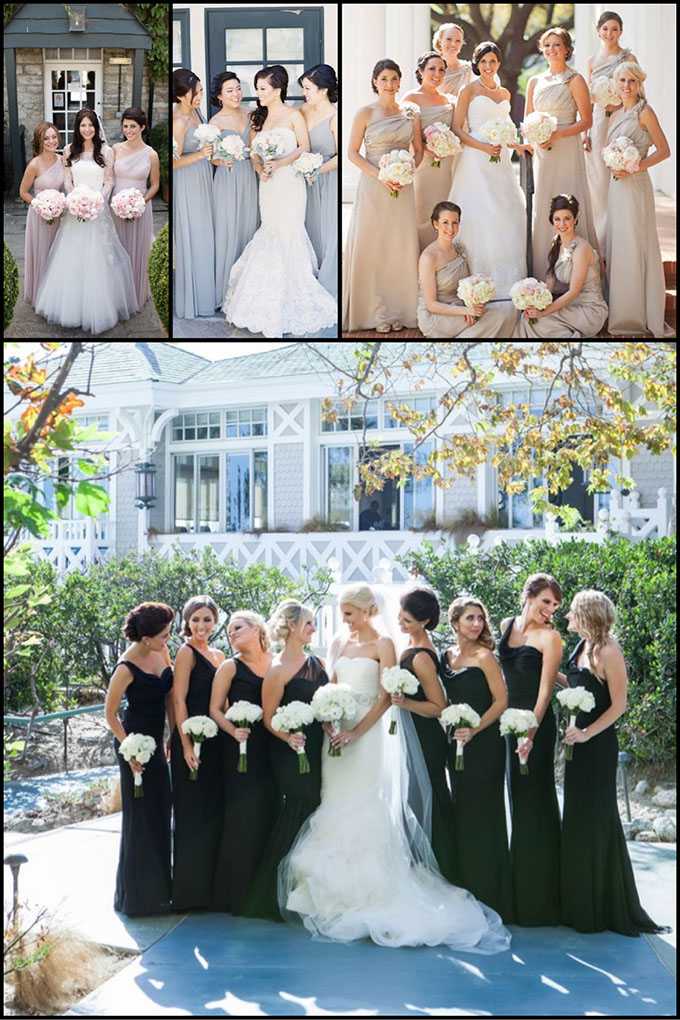 one shoulder bridesmaid dresses