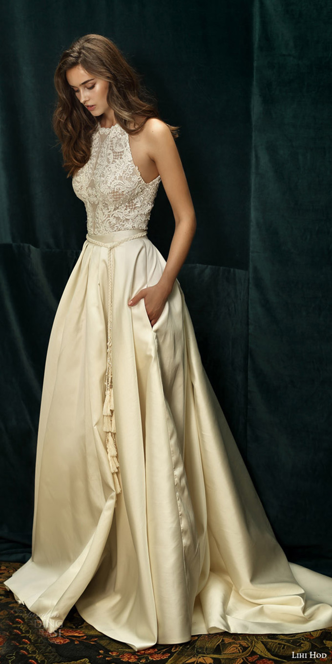 modern trousseau fall 2016 bridal gowns top wedding dress trend 2016 high neckline 2