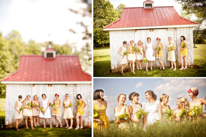 classic tailoring bridesmaid dresses