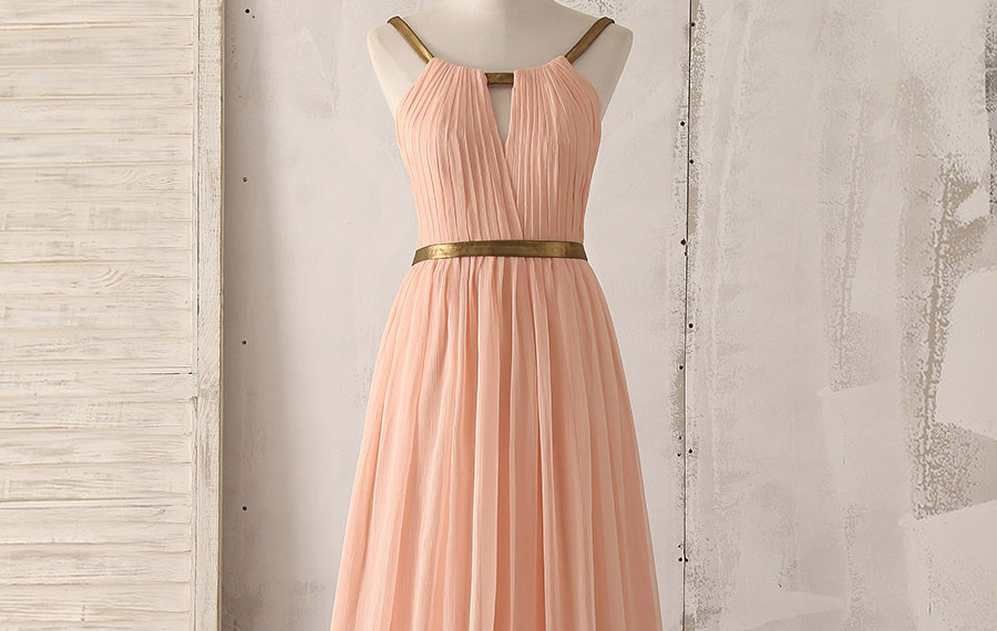 delicate shirred chiffon crepe bridesmaid dresses