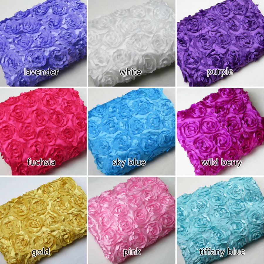 3D Floral Rose Fabric