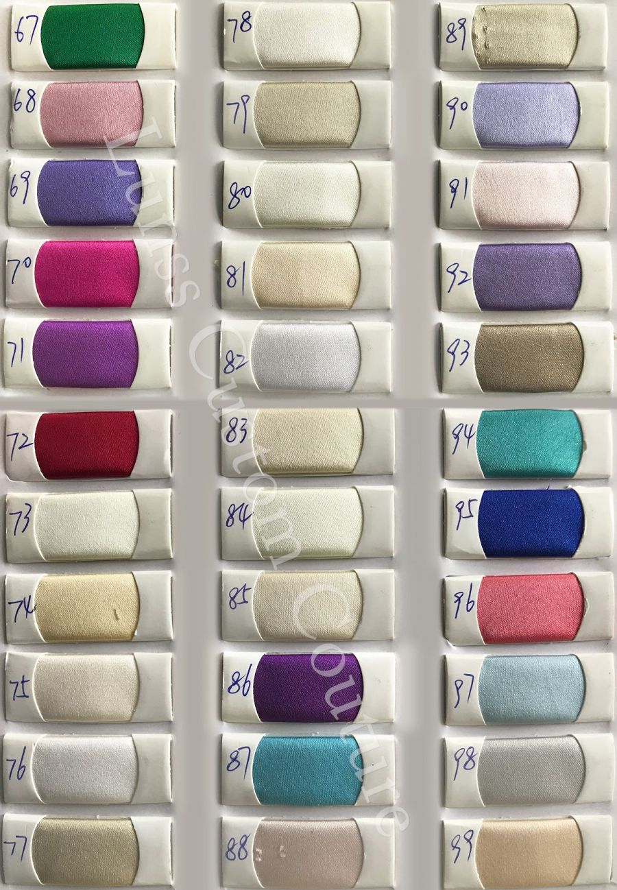 thick satin color chart