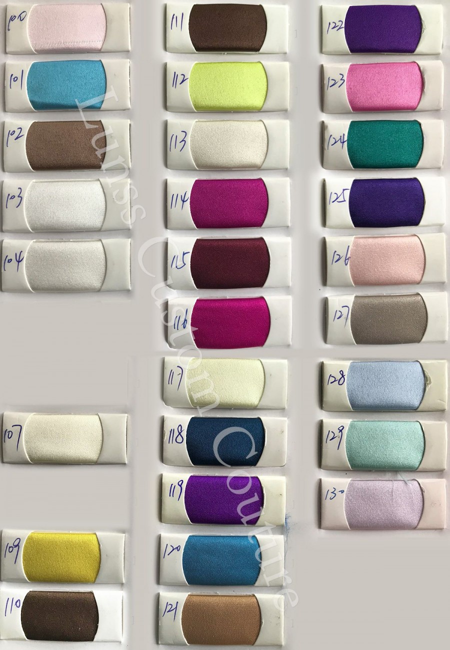 thick satin color chart