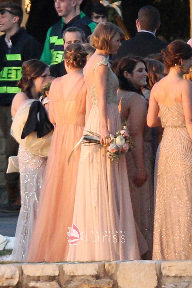 Taylor Swift celebrity bridesmaid dress