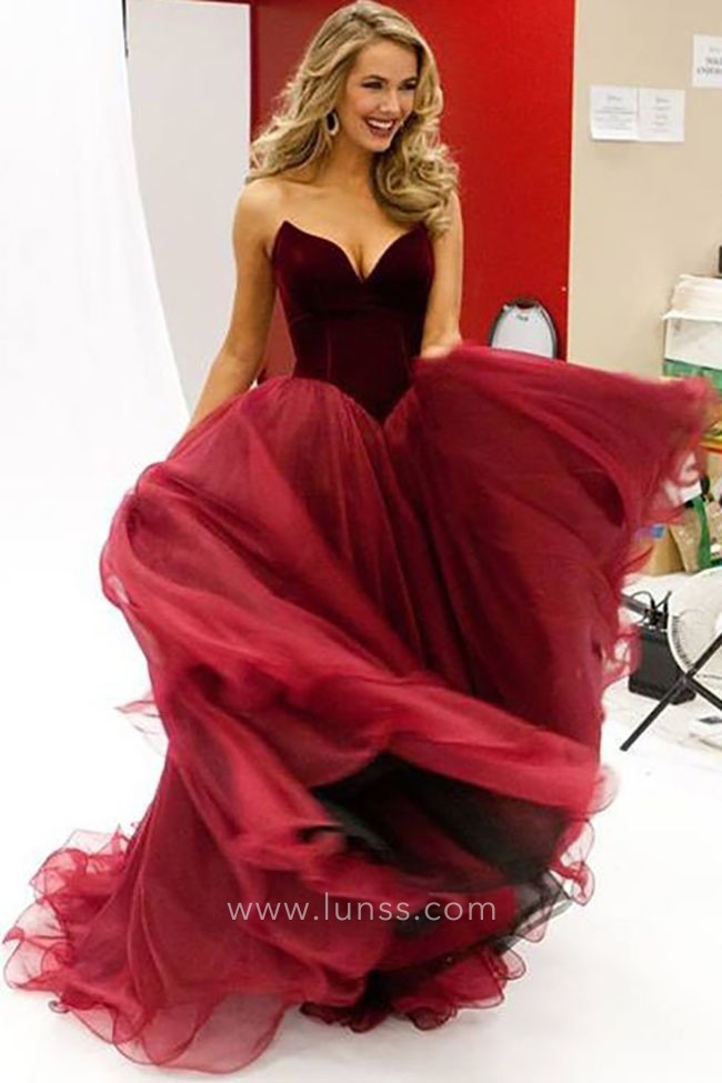 burgundy velvet tulle basque waist dress burgundy velvet tulle basque waist dress