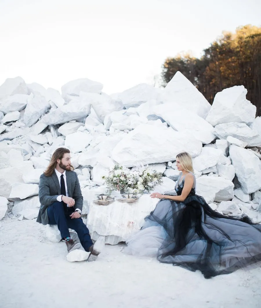 princess Gothic wedding dress