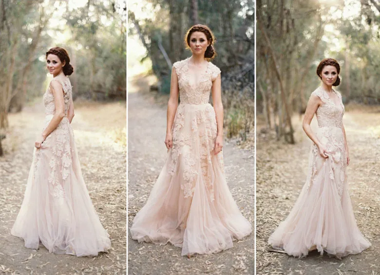 24 Pink Wedding Dresses That Are In Trend - Weddingomania