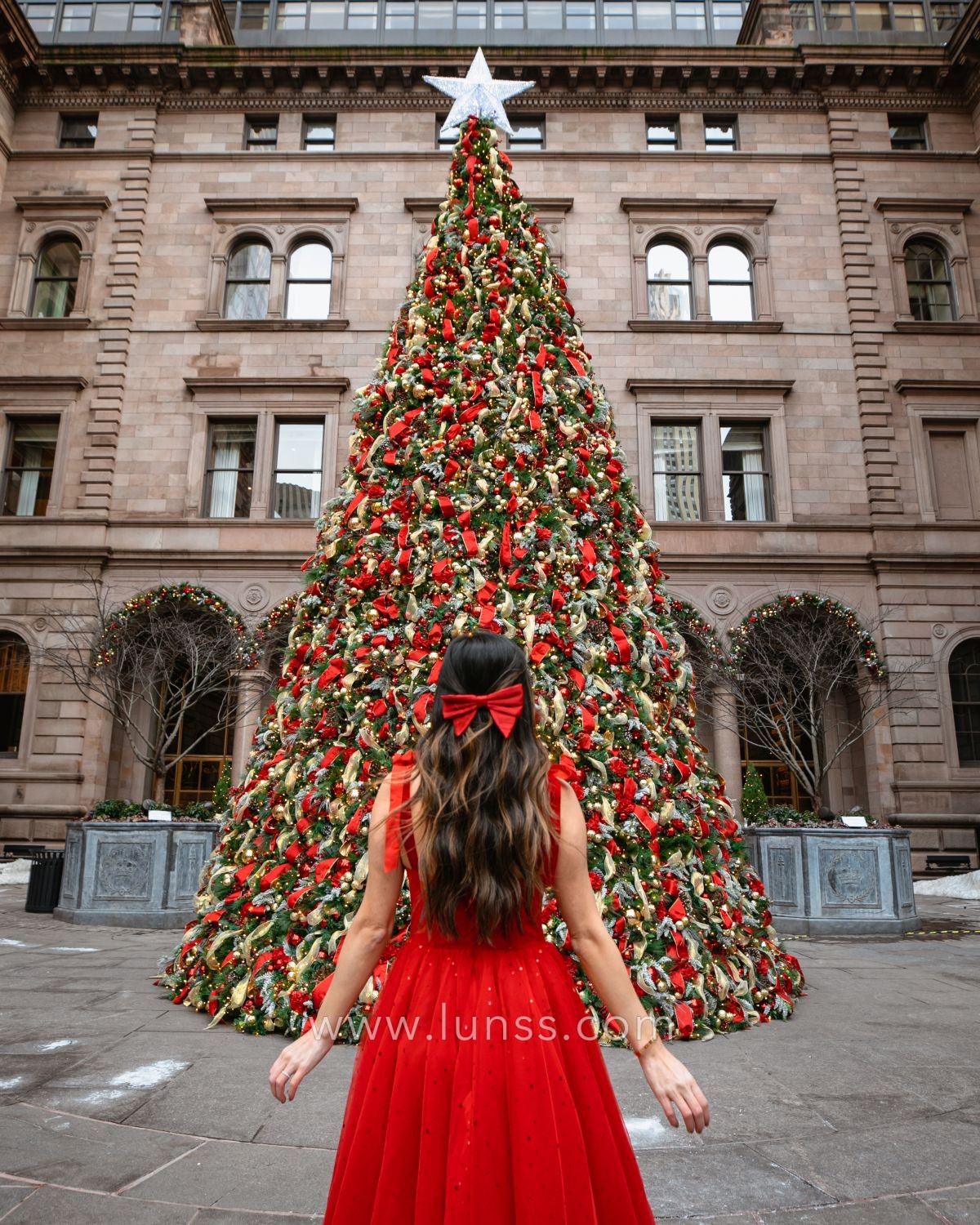 Lunss red dress