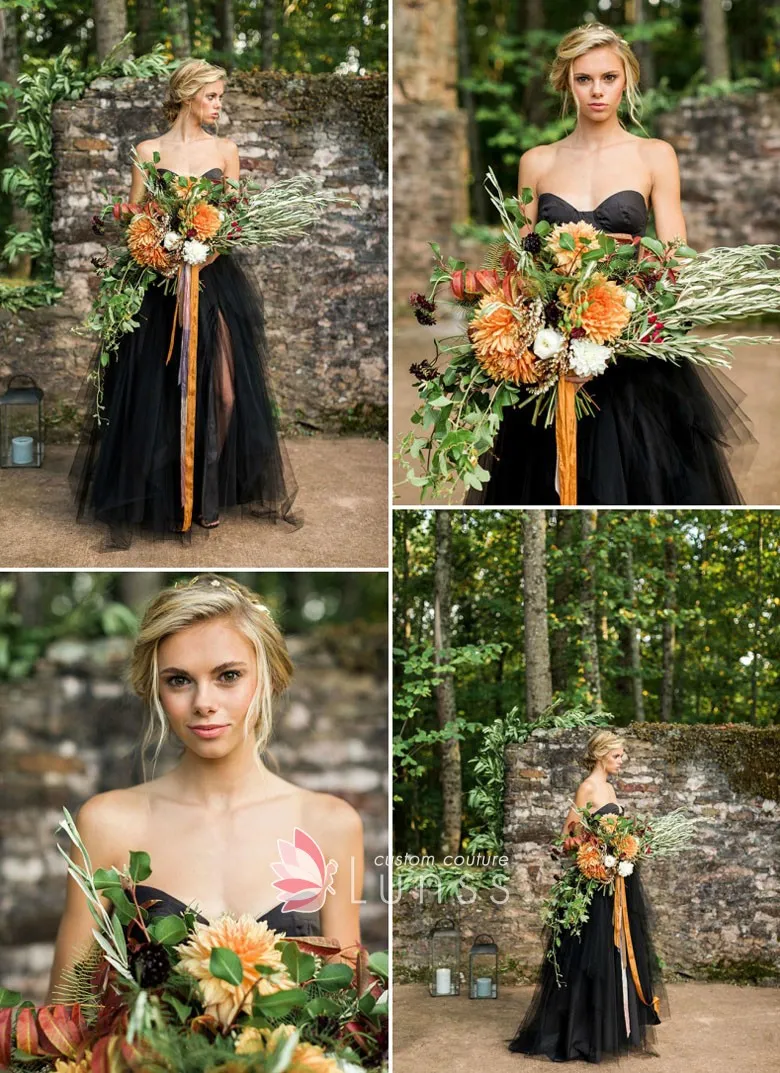 black swan wedding dress
