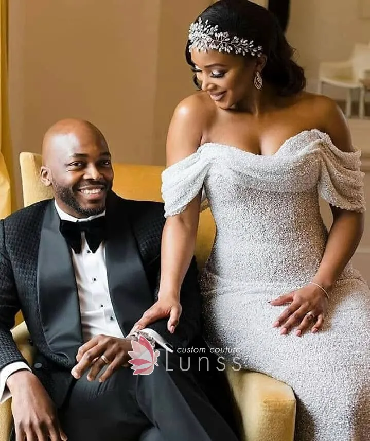 off the shoulder white glitter bridal dress off the shoulder white glitter bridal dress