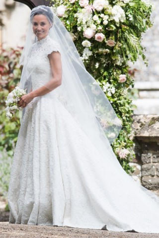 pippa middleton vintage lace celebrity wedding dress
