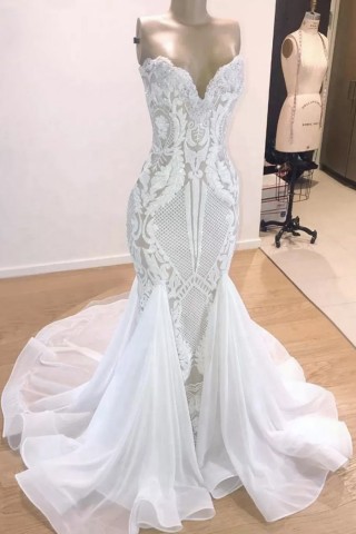 unique pattern white sequin chiffon godet prom dress