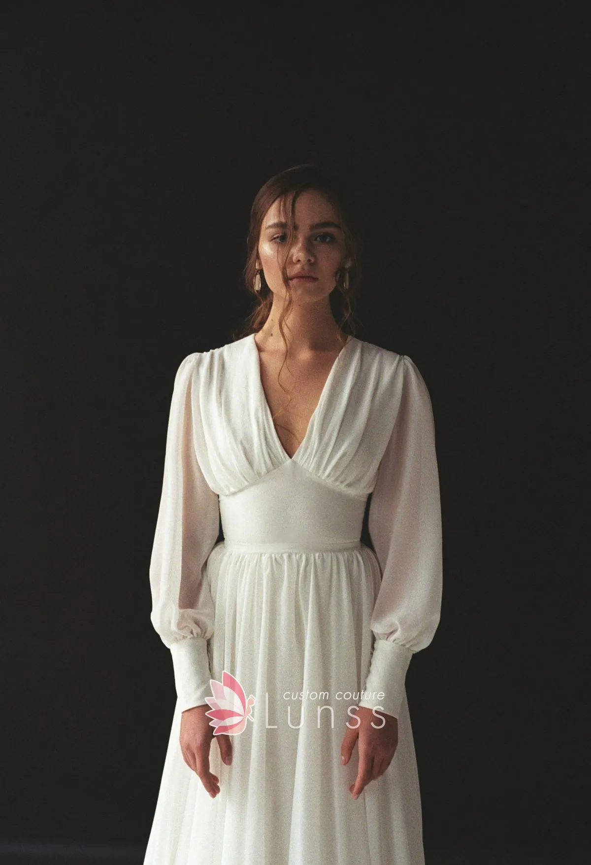 boho style bishop sleeve wedding dress boho style bishop sleeve wedding dress