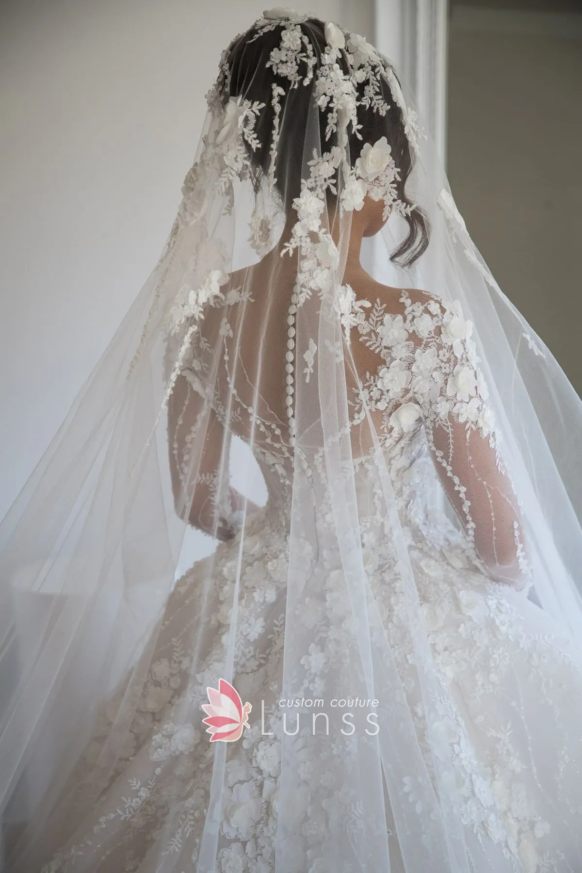 3d flowers wedding gown 3d flowers wedding gown
