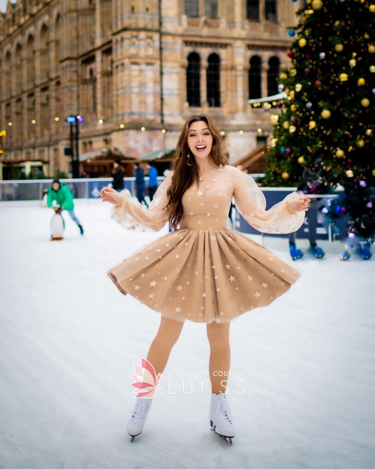 stars glitter peanut tulle short dress stars glitter peanut tulle short dress