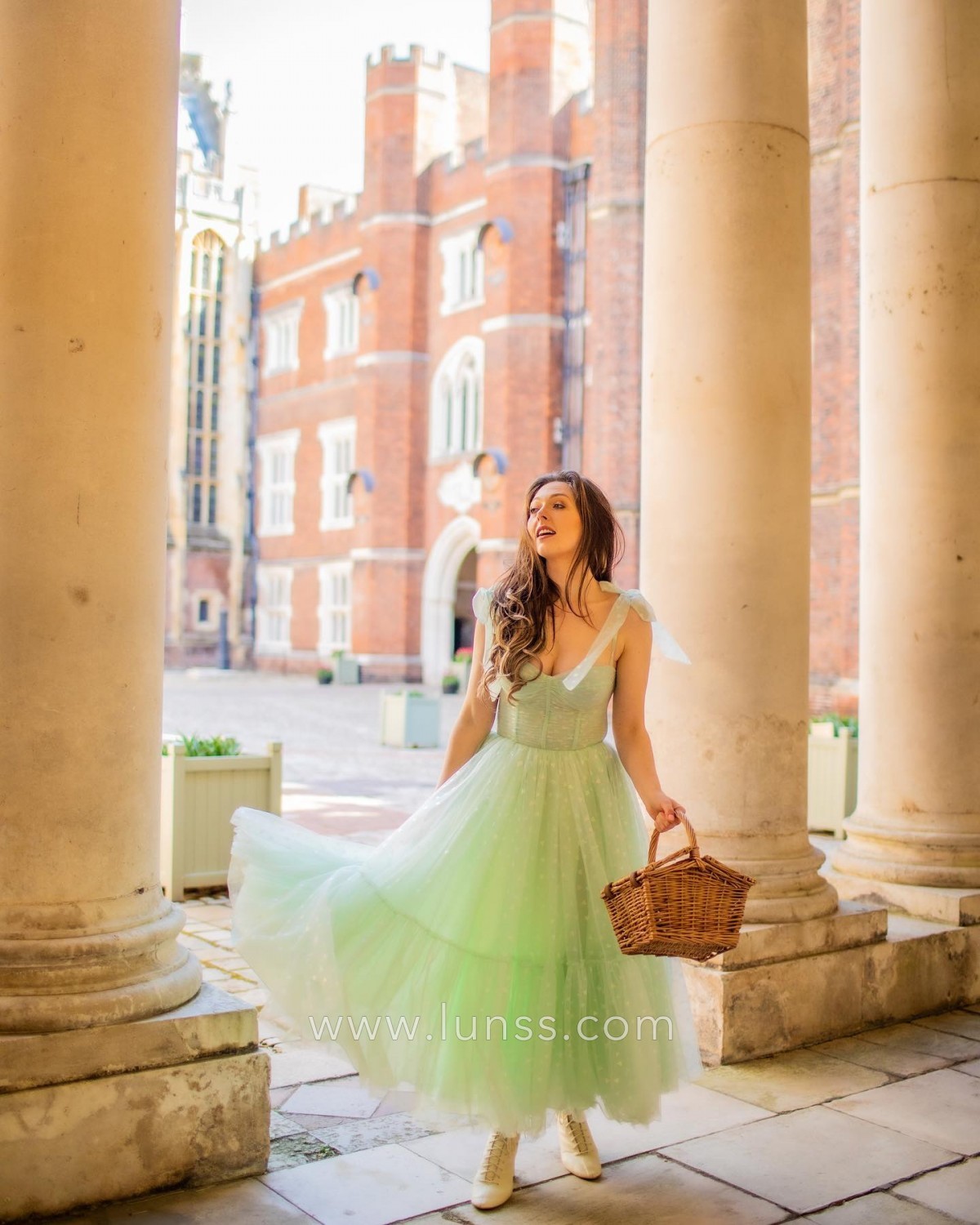 sweetheart neckline with spaghetti straps mint tulle party dress