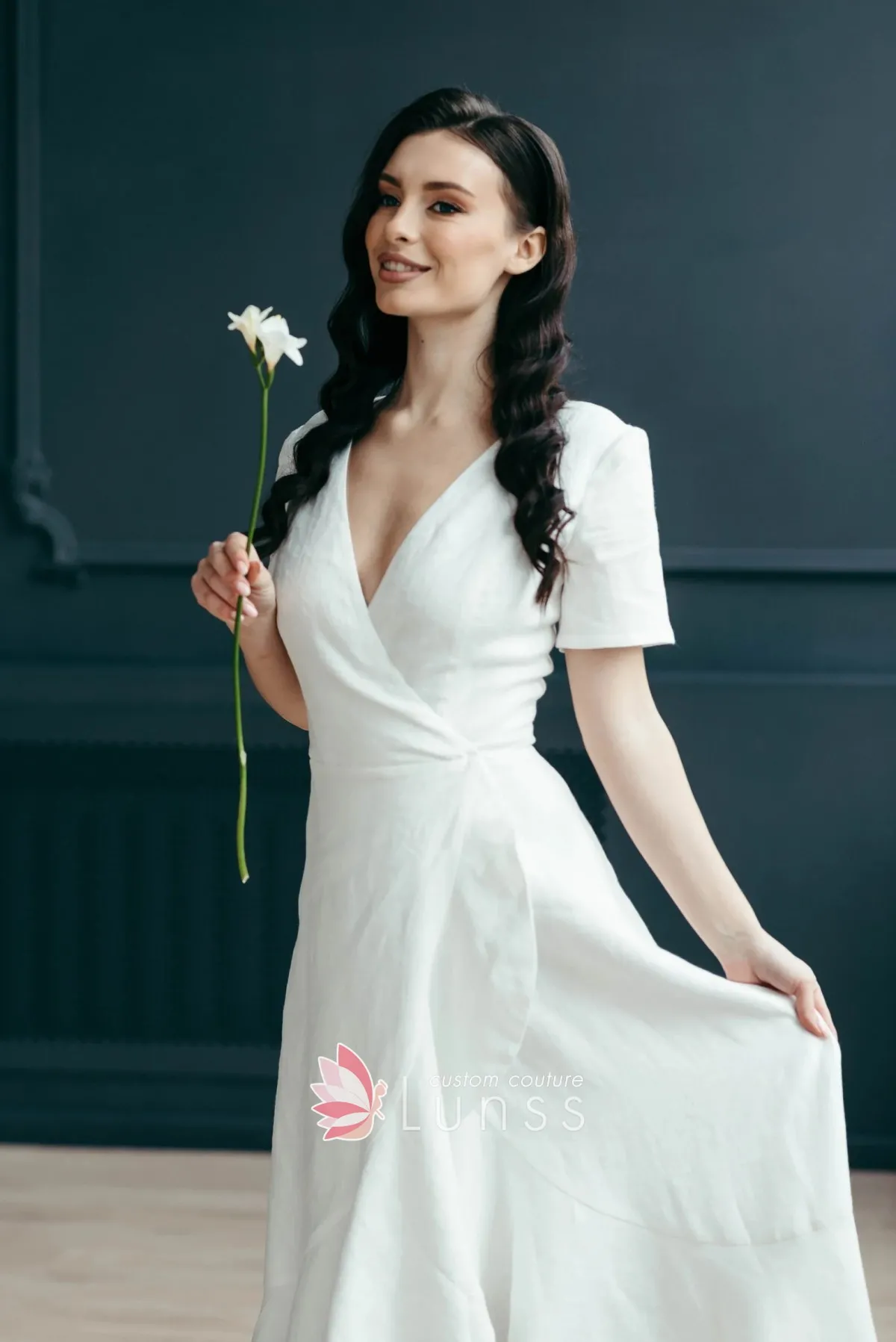 high low bohemian wedding dress