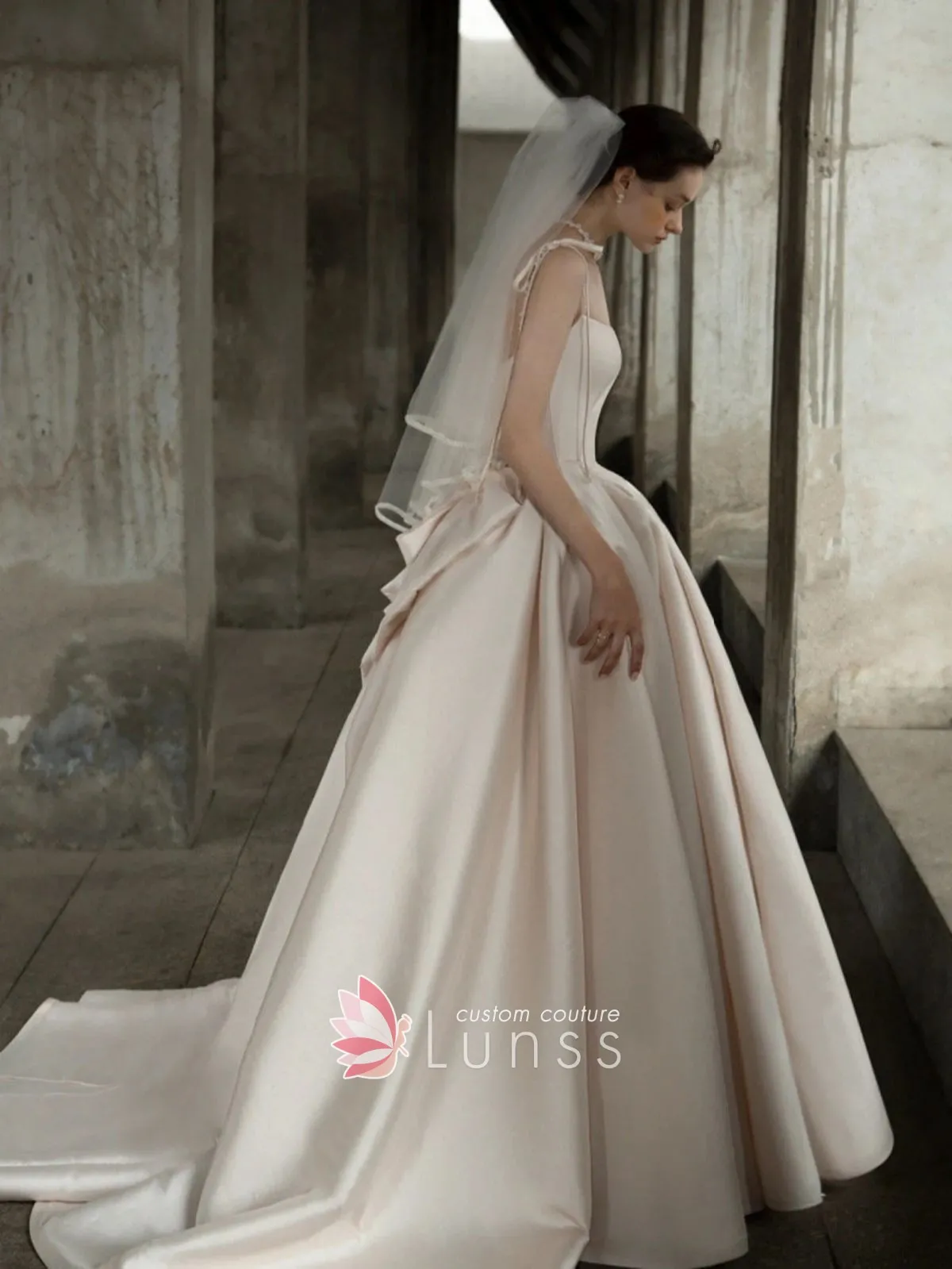 vinatge inspired elegant hades satin princess wedding dress vinatge inspired elegant hades satin princess wedding dress