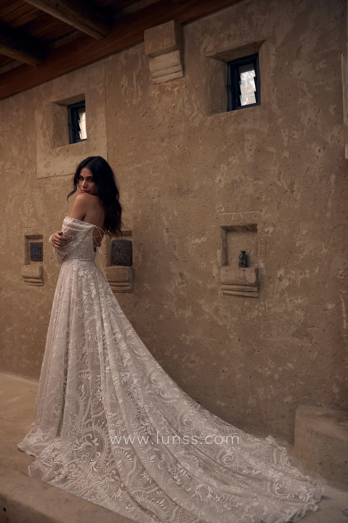 off the shoulder lace destination bridal gown off the shoulder lace destination bridal gown