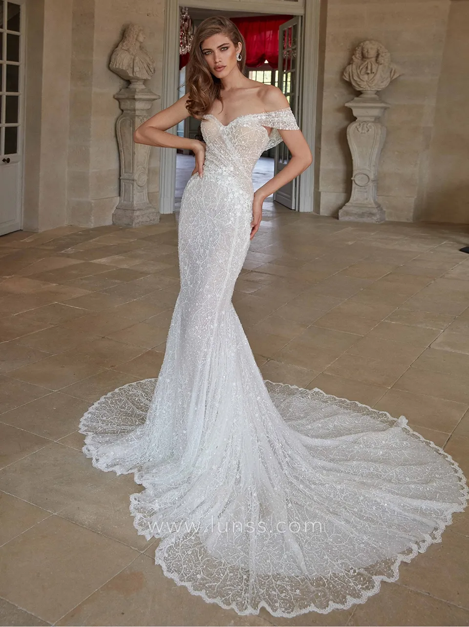 shimmery pearl lace wedding dress shimmery pearl lace wedding dress