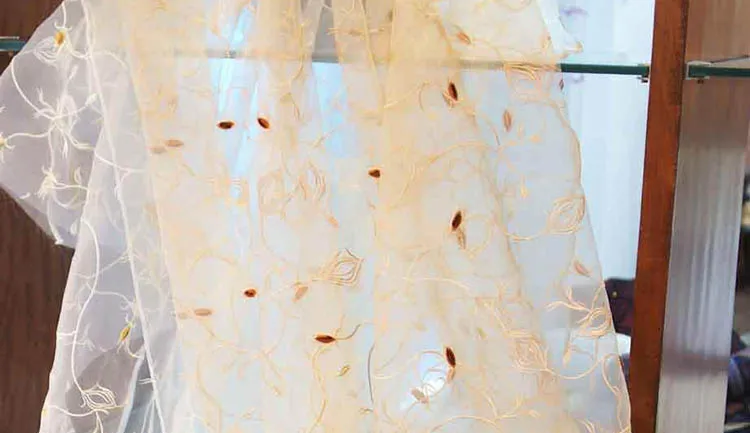 embroidered organza