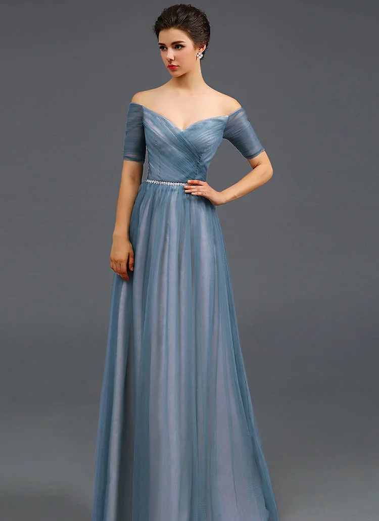 tulle evening dress