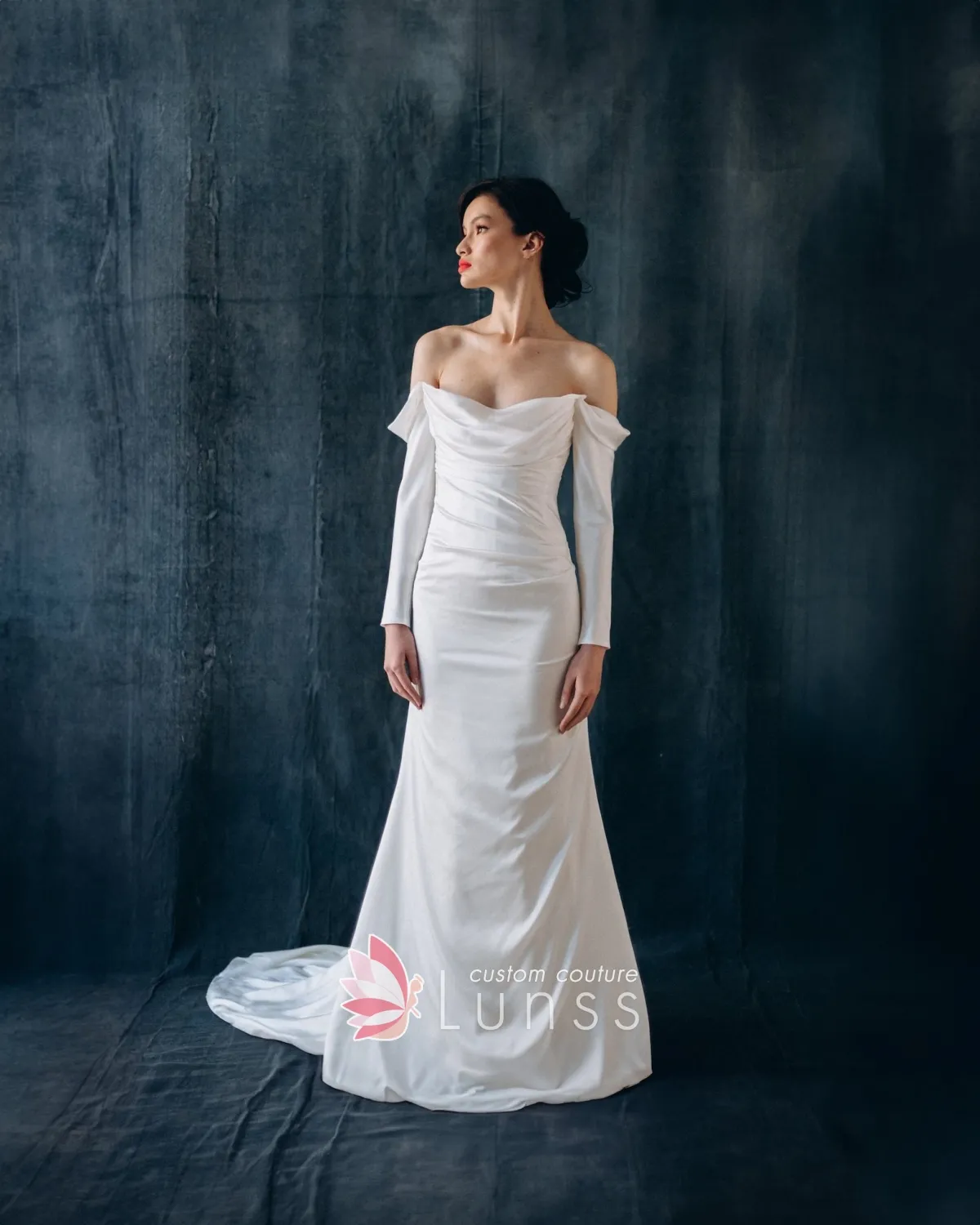 fit and flare ivory satin wedding dress fit and flare ivory satin wedding dress