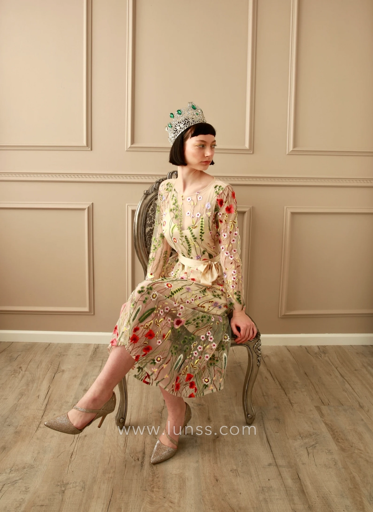 timeless embroidered floral long sleeve midi birthday dress timeless embroidered floral long sleeve midi birthday dress
