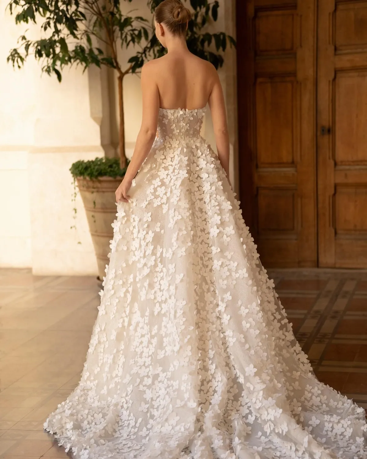 fairy 3d flower puffy spring wedding dress fairy 3d flower puffy spring wedding dress