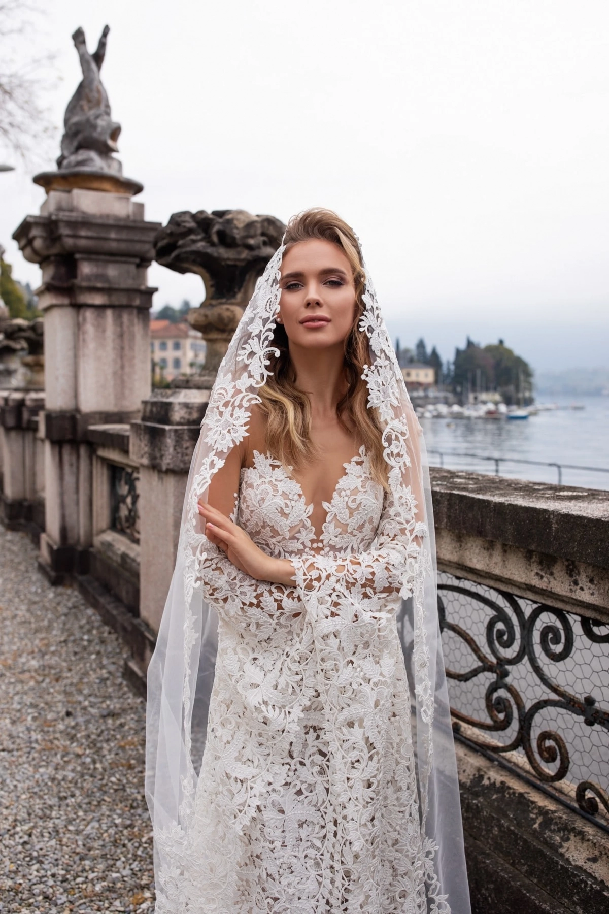 floral lace bohemian wedding dress with veil floral lace bohemian wedding dress with veil