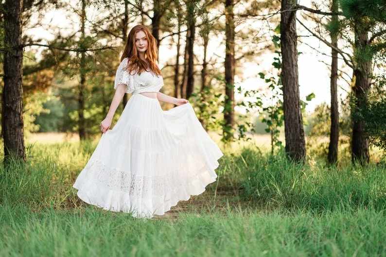 flutter sleeve cotton lace cutout casual bridal dress flutter sleeve cotton lace cutout casual bridal dress