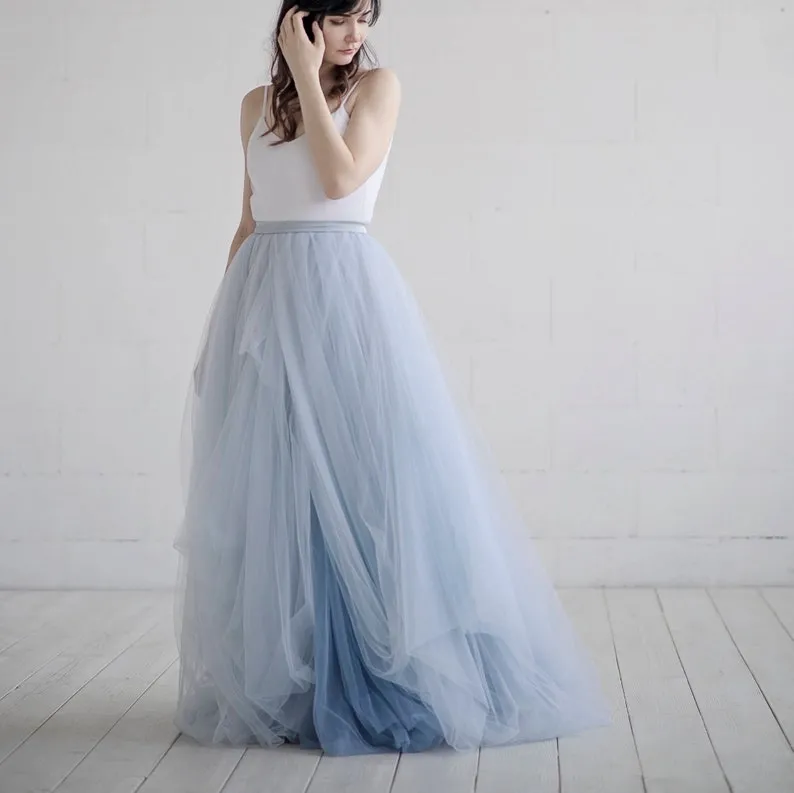 ombre dyed tulle floor length skirt ombre dyed tulle floor length skirt