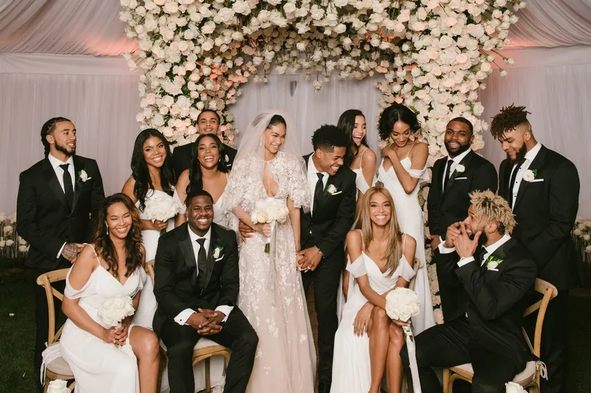 Chanel Iman tulle lace caped boho wedding dress Chanel Iman tulle lace caped boho wedding dress