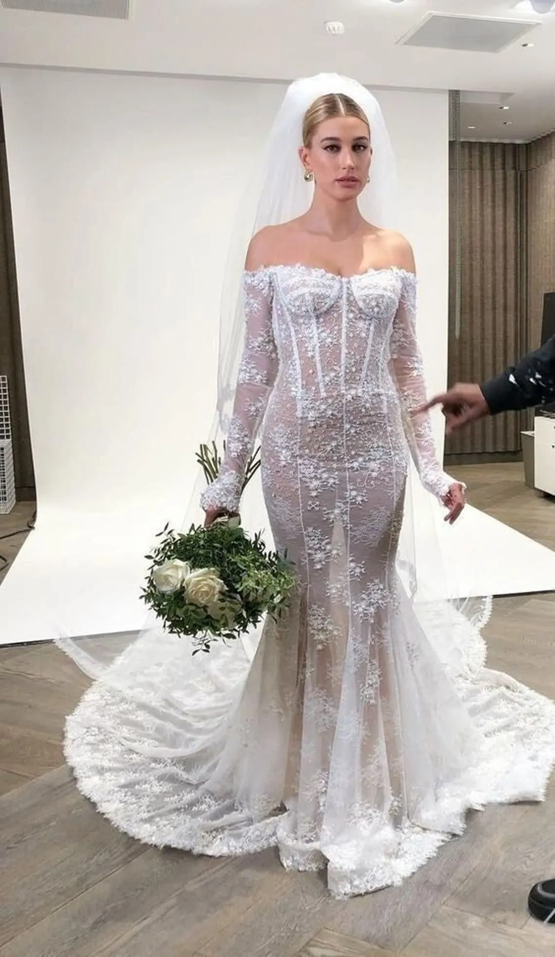 Hailey Bieber Inspired Wedding Dress 60 Photos Astyledwedding
