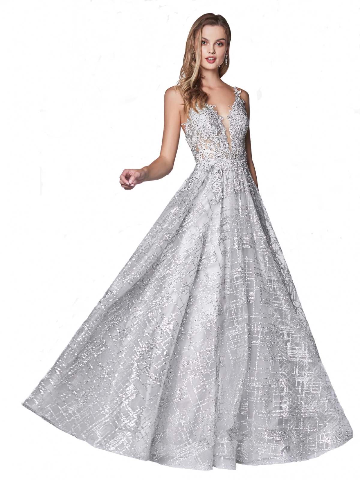 glitter lace plunging neck bridal party dress glitter lace plunging neck bridal party dress
