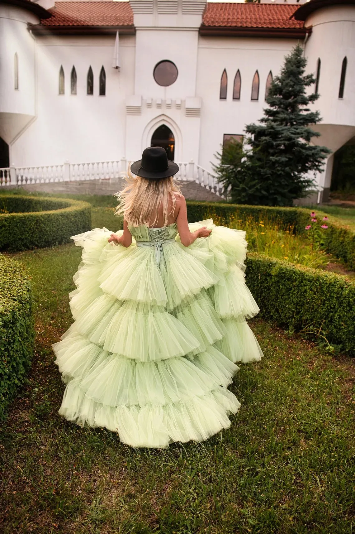 sage green layered tulle puffy dance dress sage green layered tulle puffy dance dress