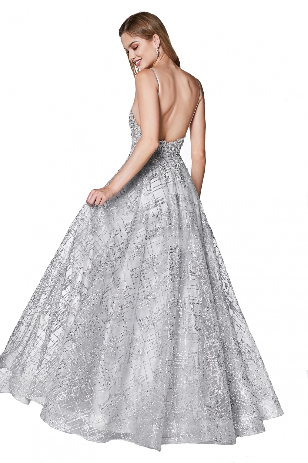 silver lace open back glitter bridesmaid dress silver lace open back glitter bridesmaid dress