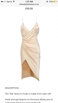 satin short dress