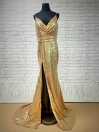 Gorgeous Gold Sequin Dress