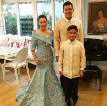 detachable cape formal dress