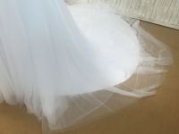 white tulle overlay