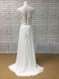 Lace Top and Chiffon Bottom Dress