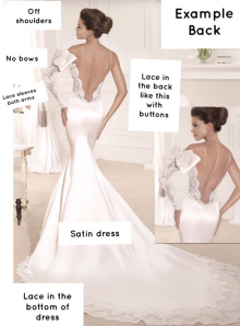 lace bottom wedding dress