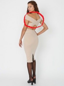 x back short dress