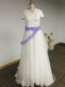 exquisite 3d flower lace bodice