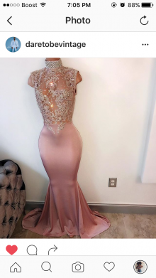 rhinestone prom dress