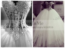 white ball gown