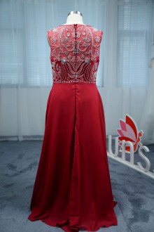 This A line sleeveless dress beading embroidered top