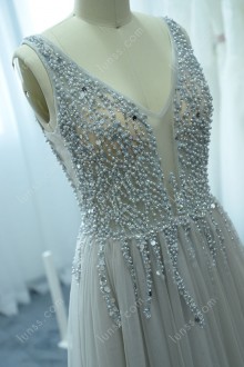 pearls beaded dress