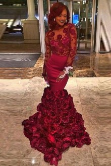 floral bottom prom dress